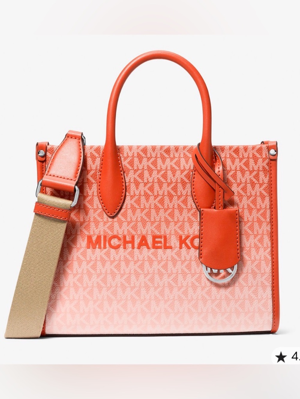 Mirella Small Ombré Signature Logo Crossbody Bag